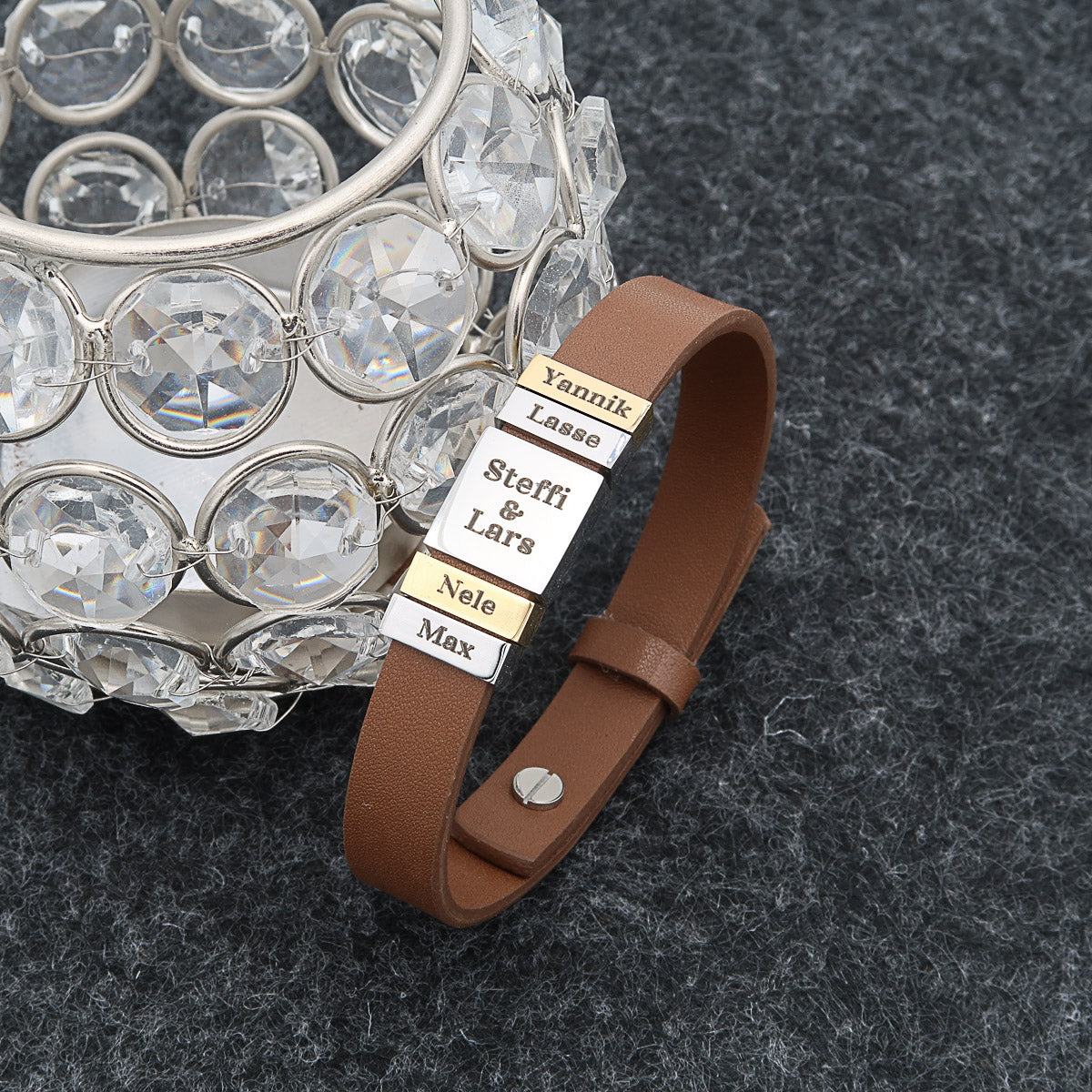 Familienarmband "Family" für Mama graviert