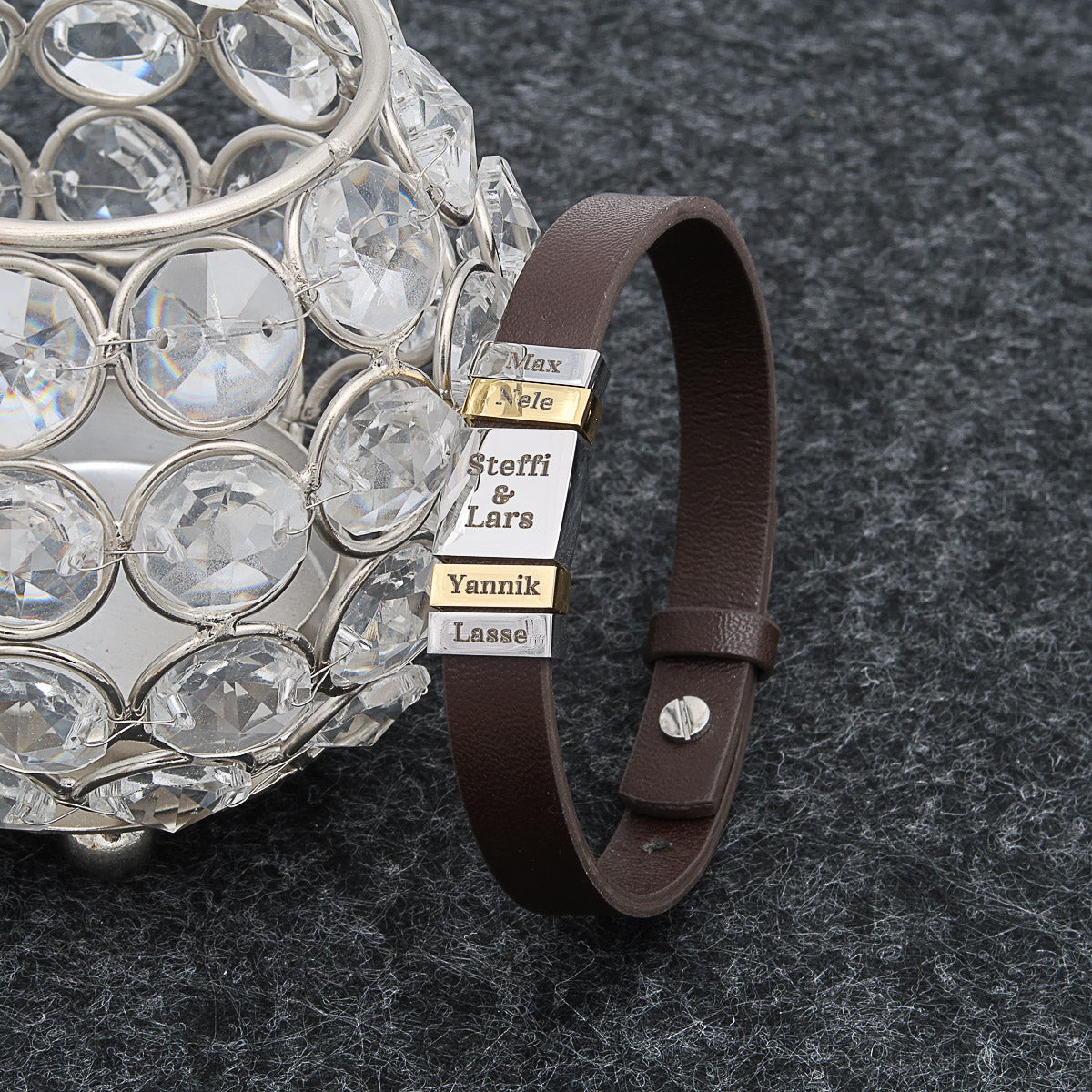 Familienarmband "Family" für Mama graviert