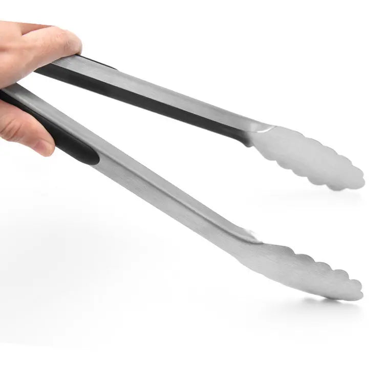 Grillzange mit Gravur, Edelstahl & Silikon. Extra lang, mit individueller Gravur personalisiert