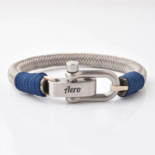 Pilotenarmband Aero aus Nylon mit Gravur