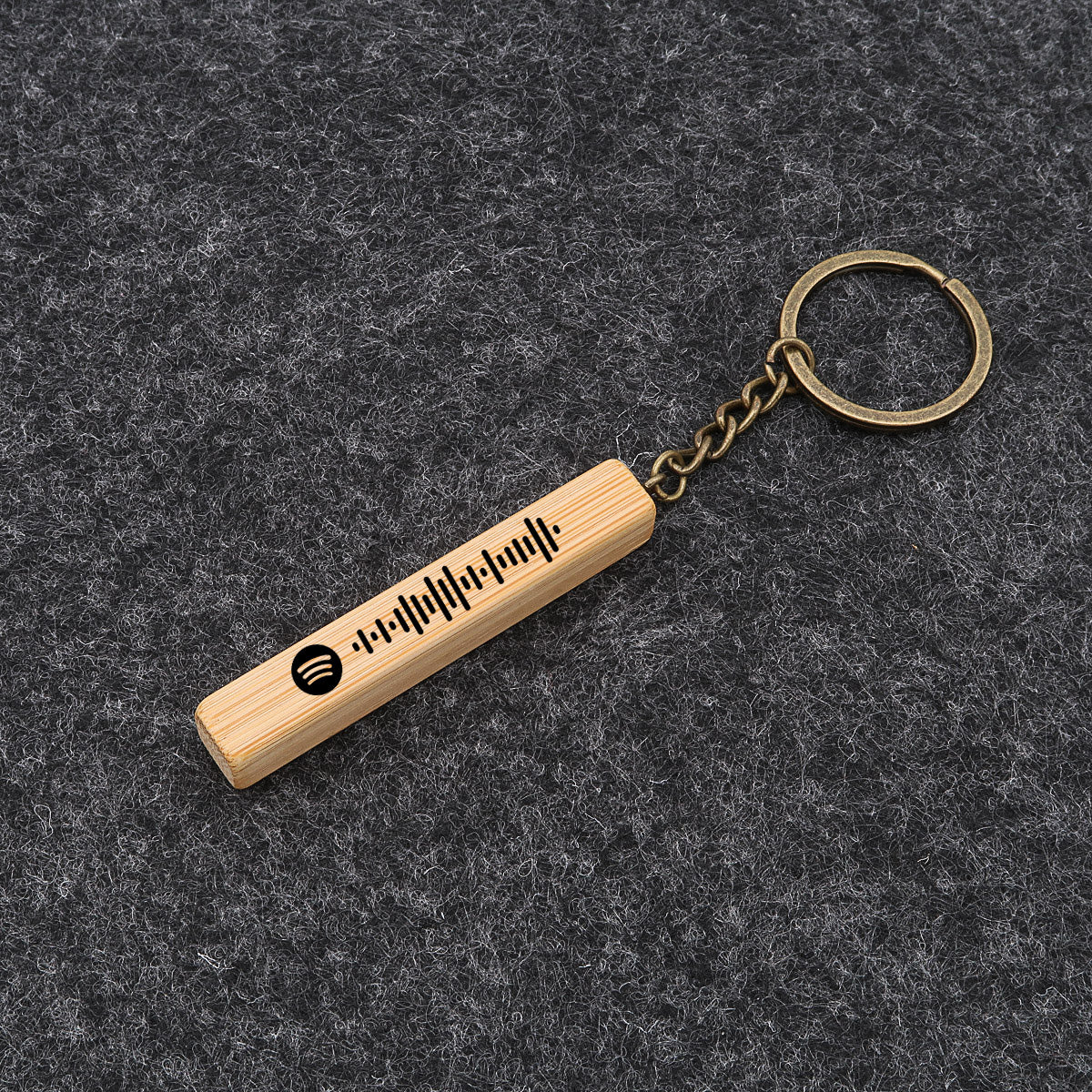Spotify Schlüsselanhänger Wooden Bar aus Echtholz