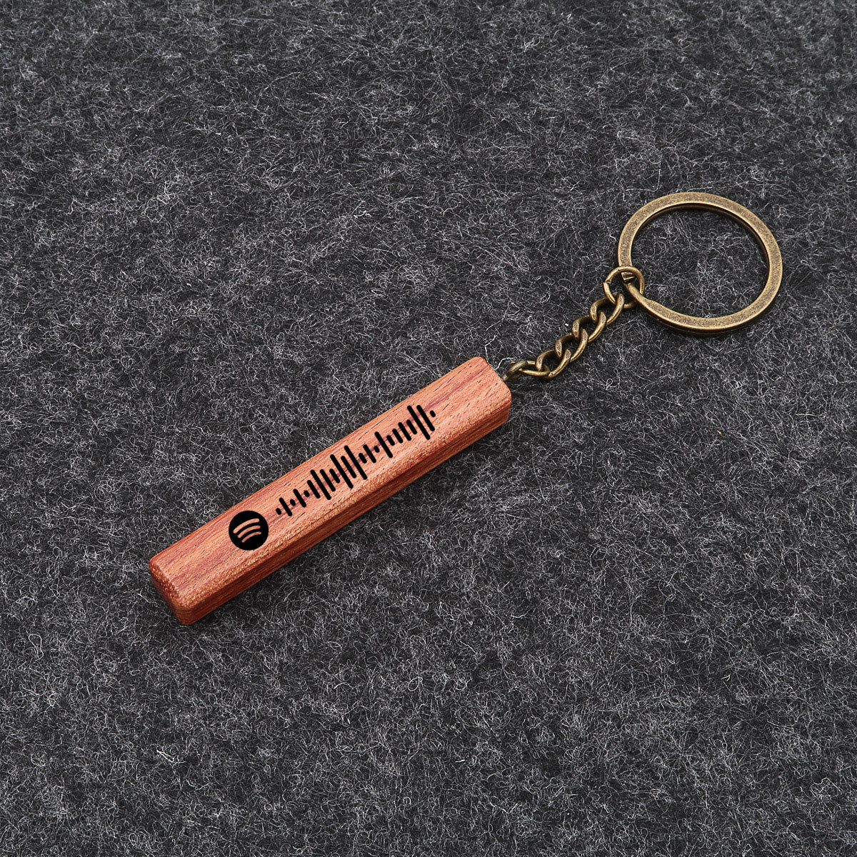 Spotify Schlüsselanhänger Wooden Bar aus Echtholz