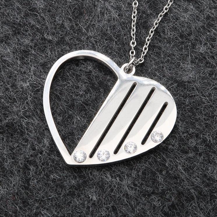 Damen Halskette "Family" Personalisiert Gravur von bis zu 4 Namen