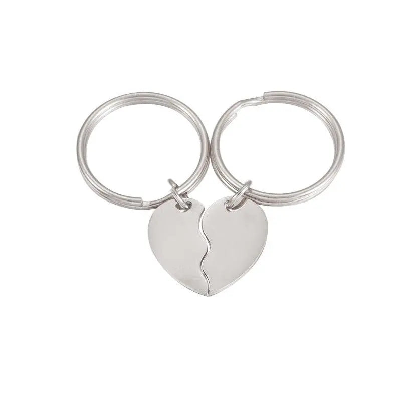 Schlüsselanhänger personalisierte Gravur "One Heart" kostenlose Gravur der Initialen - Moncadeau.de