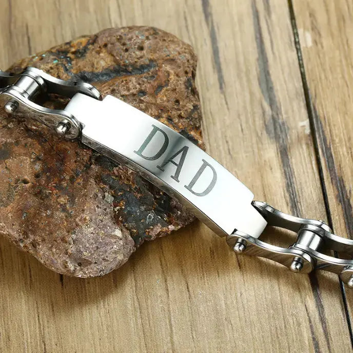 Motorrad Armband für Biker und Clubs, Personalisiert / Graviert