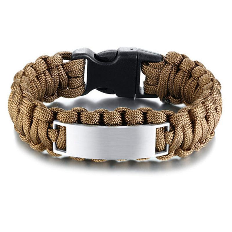Outdoor Armband "Carpe Diem" aus Nylonseil mit kostenloser Gravur