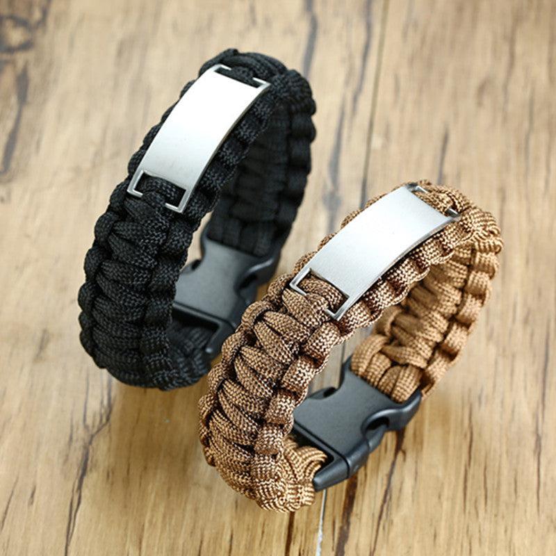 Paracord Armband "Carpe Diem" aus Nylonseil mit kostenloser Gravur