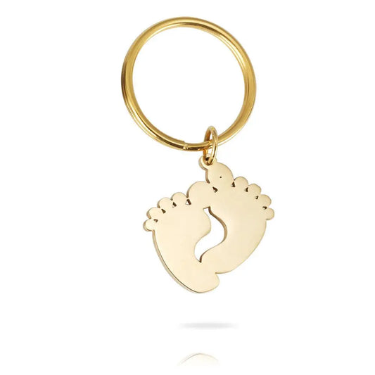 Schlüsselanhänger "Baby Footprint" mit Gravur