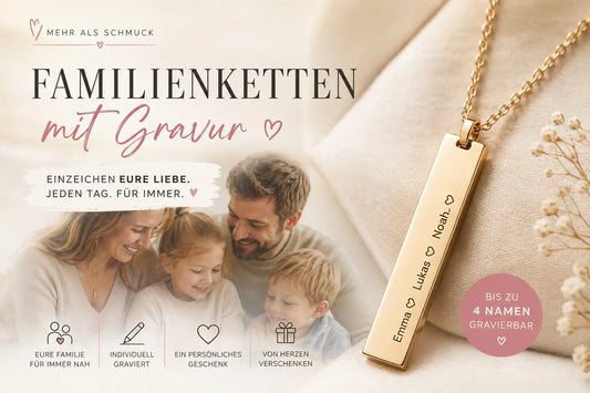 Familienkette mit Gravur Kaufguide