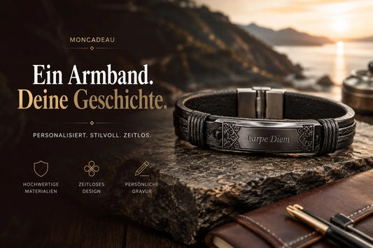Männerarmband mit Gravur: Die besten Lederarmbänder