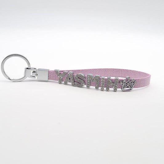 Schlüsselanhänger personalisiert "Bling Bling" Einzelbuchstaben für Name. Glamour für den Schlüssel