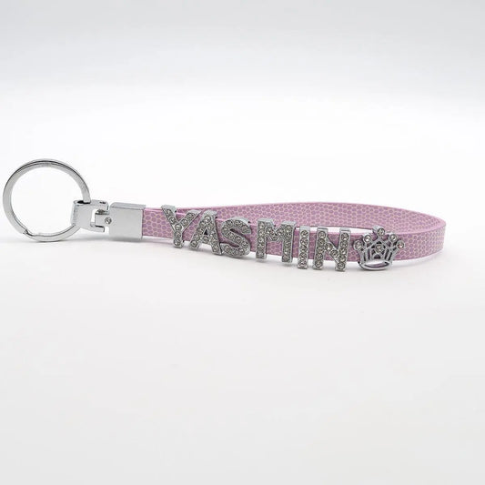 Schlüsselanhänger personalisiert "Bling Bling" Einzelbuchstaben für Name. Glamour für den Schlüssel - Moncadeau.de