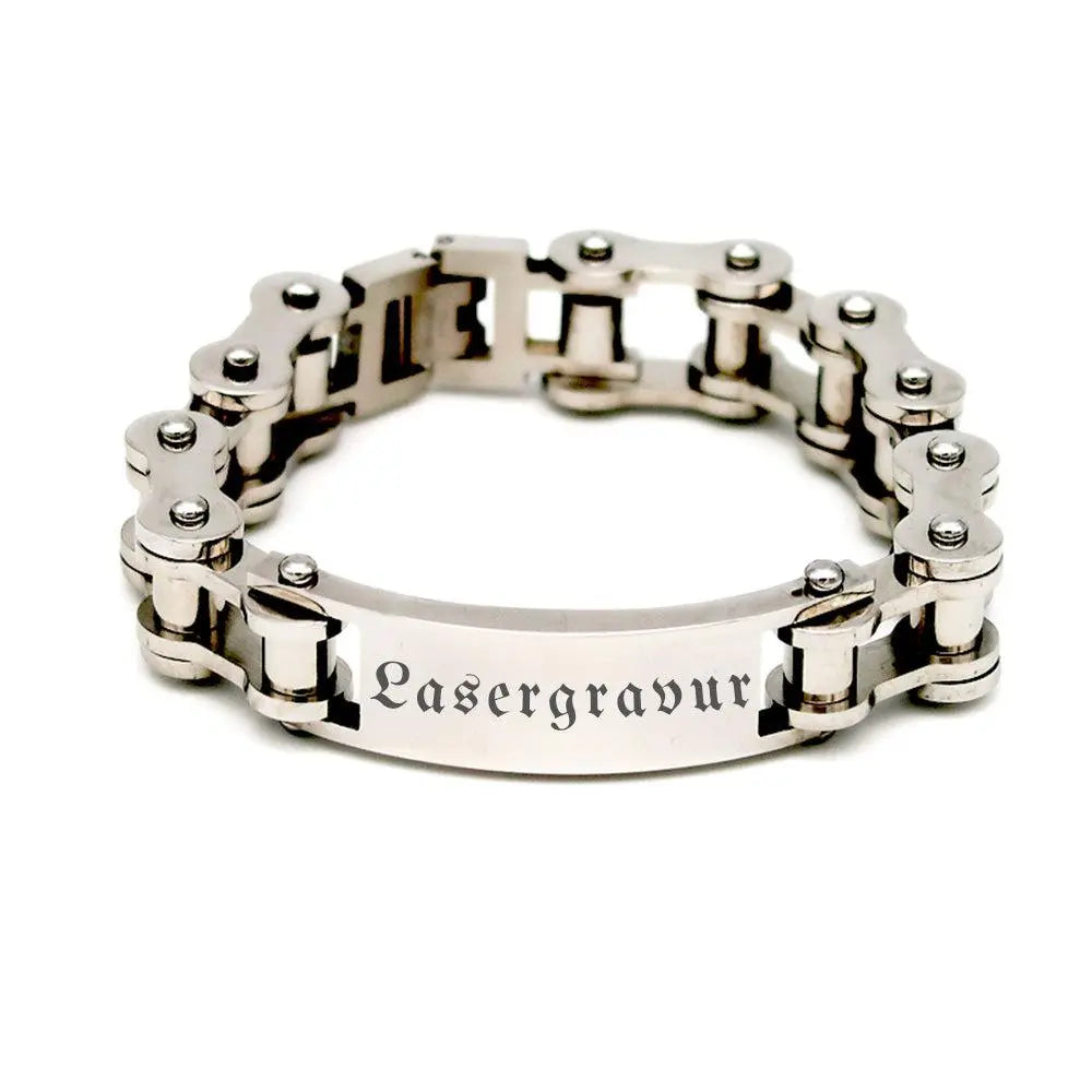 Motorrad Armband für Biker und Clubs, Personalisiert / Graviert